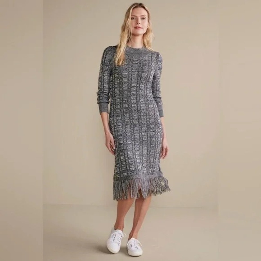 Soft Surroundings Gray‎ Neve Sweater Dress Size XL NWT